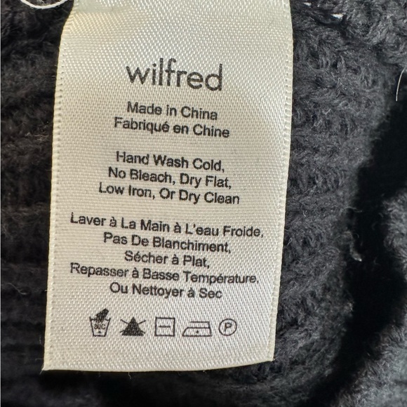 Aritzia Wilfred Montpellier Knit Turtleneck 100% Wool Size XS Oversized - Picture 13 of 14